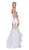 Eureka Fashion - Gilt Adorned Strapless Trumpet Evening Gown