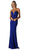 Cinderella Divine - Pleated Plunging Sweetheart Sheath Dress