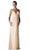 Pleated Plunging Sweetheart Sheath Dress