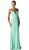 Pleated Plunging Sweetheart Sheath Dress