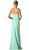 Pleated Plunging Sweetheart Sheath Dress