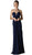 Cinderella Divine - Pleated Plunging Sweetheart Sheath Dress