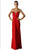 Cinderella Divine - Pleated Plunging Sweetheart Sheath Dress