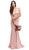 Eureka Fashion - 6010 Illusion Plunging  V Neck Mermaid Evening Gown