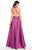 Alyce Paris - 60104 High Halter Fitted Evening Gown In Purple