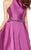 Alyce Paris - 60104 High Halter Fitted Evening Gown In Purple