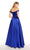Alyce Paris - 60111 Off-Shoulder Mikado Ballgown in Blue