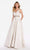 Alyce Paris - 60121 Sleeveless Open Back A-line Gown in Neutral