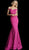 Jovani - 60122 Off Shoulder Sweetheart Neck Glitter Mermaid Gown in Pink