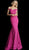Jovani - Off Shoulder Textured Glitter Mermaid Gown 60122 In Pink