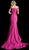 Jovani - Off Shoulder Textured Glitter Mermaid Gown 60122 In Pink