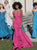 Jovani - 60122 Off Shoulder Sweetheart Neck Glitter Mermaid Gown in Pink