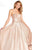 Alyce Paris - 60126 Strapless Fitted Pleated Evening Gown In Pink
