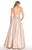 Alyce Paris - 60126 Strapless Fitted Pleated Evening Gown In Pink