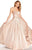 Alyce Paris - 60126 Strapless Fitted Pleated Evening Gown In Pink