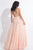 Rachel Allan  - 6012 Floral Ornate Lace A-Line Gown in Pink