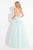 Rachel Allan  - 6012 Floral Ornate Lace A-Line Gown in Green