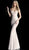 Jovani - 60139 Glitter Embellished Off-Shoulder Trumpet Dress in Pink