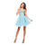 Nox Anabel - 6015 Sweetheart Corset Style Cocktail Dress in Blue