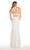 Alyce Paris - 60161 High Neck Two-Piece Sheath Gown in White