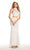 Alyce Paris - 60161 High Neck Two-Piece Sheath Gown in White