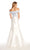 Alyce Paris - 60179 Two-Piece Off-Shoulder Mermaid Gown In White