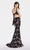 Alyce Paris - 60185 V-neck Two-Piece Sheath Gown In Black