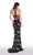 Alyce Paris - 60186 Halter Neck Two-Piece Sheath Gown In Black