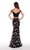 Alyce Paris - 60188 Off-Shoulder Two-Piece Sheath Gown in Black