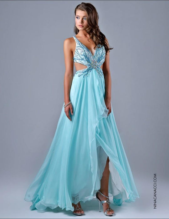 Nina Canacci - 6018 Dress in Light Blue