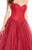 Alyce Paris - 60206 Lace Appliqued Strapless Ballgown In Red