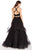 Alyce Paris - 60207 Two Piece Embellished Tulle Ballgown In Black