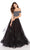 Alyce Paris - 60208 Embellished Two Piece Tulle Ballgown In Black