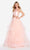 Alyce Paris - 60210 Halter Neck Two-Piece Ballgown in Pink