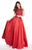 Alyce Paris - 60220 Embellished Two Piece Halter Evening Gown In Red