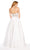 Alyce Paris - 60223 Beaded Halter Neck Two-Piece A-line Gown In White