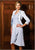 Daymor Couture - 6022 V Neck Pleated Empire Cocktail Dress in Blue