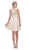 Eureka Fashion - 6025 Lace Halter Chiffon A-line Dress in Neutral