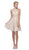 Eureka Fashion - 6025 Lace Halter Chiffon A-line Dress in Neutral