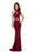 Alyce Paris - 60283 High Halter Multi-Cutout Racerback Gown in Red