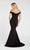 Alyce Paris - Off Shoulder Luxe Jersey Evening Gown 60294 In Black