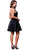 Illusion Laced Halter Short Prom Dress