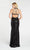 Alyce Paris - 60300 Sequined Fitted High Halter Gown In Black