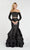 Alyce Paris - 60309 Two Piece Embellished Ruffled Mermaid Dress In Black