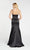 Alyce Paris - 60311 V-neck Luxe Silk Satin Trumpet Dress In Black