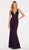Alyce Paris - 60314 Diamond Lace Sleeveless Low V Back Fitted Dress In Purple and Red