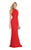 Alyce Paris - 60318 Diamond Lace High Halter Dress With Open Back in Red