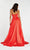 Alyce Paris - 60326 Strapless Sweetheart Silk Satin Gown In Red