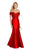 Alyce Paris - 60328 Two Piece Lace Off-Shoulder Mikado Trumpet Dress in Red