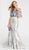 Alyce Paris - 60336 Two Piece Fluttering Off Shoulder Trumpet Gown In Gray
